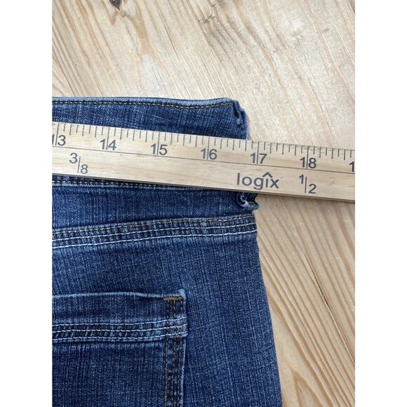 Riders By Lee Mid Rise Bootcut Jeans Women's Size 12 Blue Dark Wash 33x31 - Picture 5 of 6